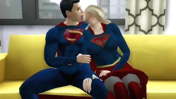 Superman Se Folla a Supergirl Despues de Derrotar a Los Villanos DC PORN