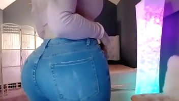 Her Big Ass in Tight Jeans