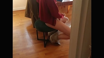 caught him jerking off, I spied on him watching porn till he came