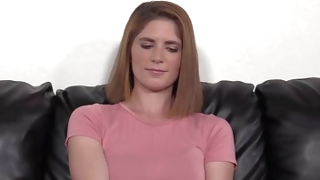 Tight amateur Kate fed cum after anal riding interview