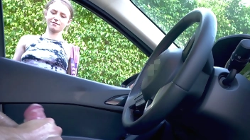 NICHE PARADE - Cock Flash & Cum Shot For Pretty, Blue Eyed White Girl