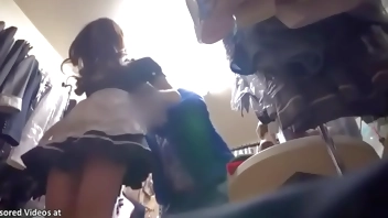 Japanese beauty gets fucked in her new uniform