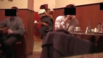 b. anal sex in a public coffee shop