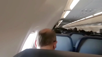Public Airplane Blowjob