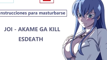 JOI EN ESPAÑOL con Esdeath. ¡Preparaté esclavo! Akame ga k..