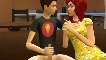 Step-Son Fuck His StepMom For The First Time