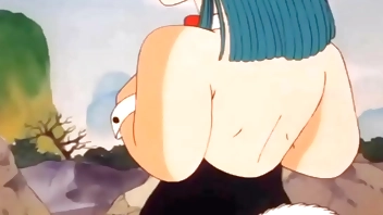 Bulma (Bunny costume) and Roshi (Edited by me)