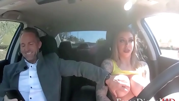 Fucking My Uber Rider- MILF Driver Fucks Rider