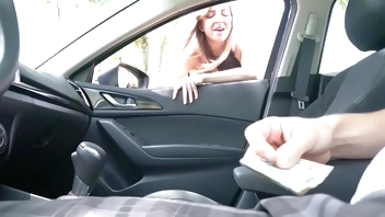 NICHE PARADE - Sexy Young Hooker Sucking My Cock In Car
