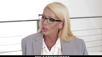 MYLF - Big Boobs Mature Milf (Alura Jenson) Sucks A Married Stud's Big Dick