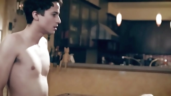 Busty stepmom anal by hubby and stepson