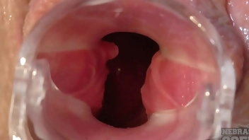 teen blonde sarah gyno speculum pussy gaping closeups and peeing