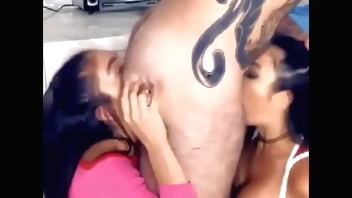 Blowjob and rimjob at the same time