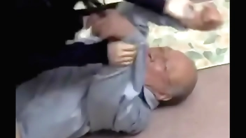 Old man and fuck Japanese milf