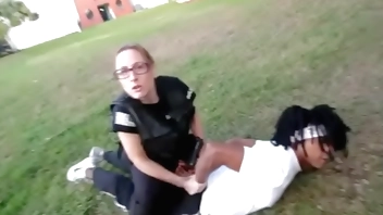 Fuck the Police - White Girl Cops 9 - Blonde Milf Cops protect and serve BBC in the hood