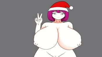 Hentai Merry Christmas Speed Painting #27 (big tits)