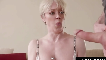 ADULT TIME - Cuckquean Sophia Sterling Begs To Watch Her Stepmom Dee Williams Fuck Her Big Dick BF!