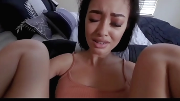 StepdadTherapy  -  Skinny Young Black Teen stepdaughter Scarlett Bloom POV