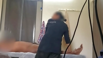 Hidden camera recorded in a spa