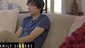 FAMILY SINNERS - Stepmom Bunny Madison Makes Her Stepson Ricky Spanish Feel Better After His Break Up