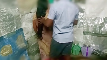 Indian Village student with Indian aunty sex hardcore