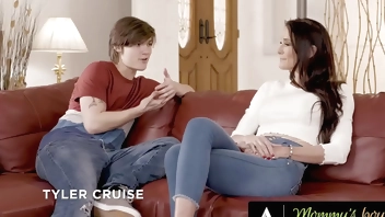 MOMMY'S BOY - He's Ready At ANYTHING To Convince Hot Stepmom Sofie Marie To Buy Him A New Car