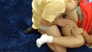 Indian Sexy Young girl having sex with Home delivery boy