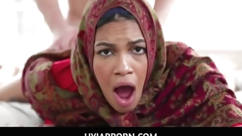 Big ass Arab Stepsister In Hijab Gets Prepared For Arranged Marriage- Maya Farrell