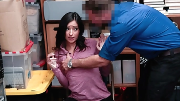 Teen Being Repeat Offender Gets Guard's Dick in Her Tight Pussy - Myshopfuck