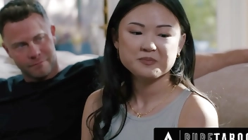 PURE TABOO Shocked Lulu Chu Discovers BDSM Sex Tape From Neighbors Seth Gamble & Kimmy Kimm