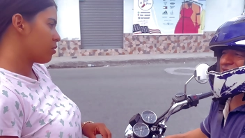 Very horny stepmother needs to feel the senen on her tongue so whore invites the neighbor to fuck