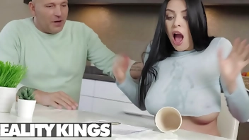 Raven-Haired Kira Queen Wants To Rent Thomas' House But Not Before She Rides His Dick - REALITY KINGS