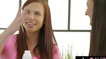 ALL GIRL MASSAGE - Two Cute Friends Aidra Fox and Eliza Ibarra Try Out A New Massage Room