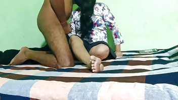 Indian girl enjoying in sexy doggy style position with her husband friend
