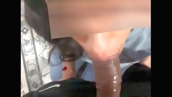 @urbrownslut  Indian Slut sucks dick and gets her first Facial