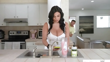 FULL SCENE Mona Azar Got Stepson Hooked on her Pussy & Ass