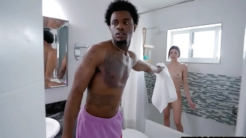 Stepsister is curious of stepbrother's bbc