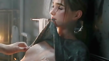 Ellie Williams getting fucked and cummed on