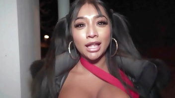 Public Agent Sexy Asian with fantasitc tits and ass seduced by his Rizz