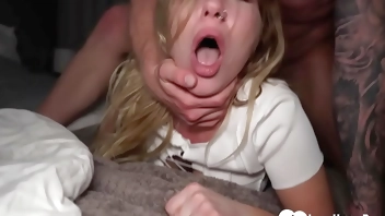 Horny beauty with big tits gets demolished