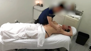 Emma 2nd visit, a flirty MILF with huge tits and ass came again to be fucked by her massage therapist!