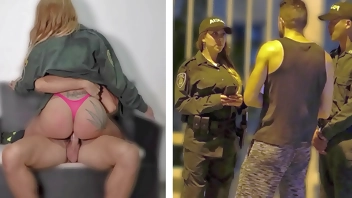 Sexy Latina Policewoman Gets Picked Up And Has Anal Sex