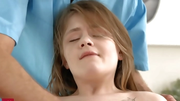 Lesya Milk - Teen creampied after sex in parlor