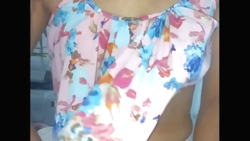 Can I caress your penis? College girl gets her perfect natural tits groped. home video