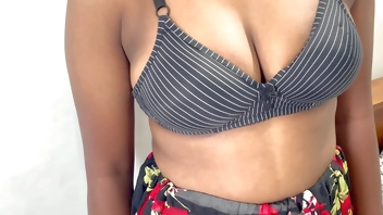 Beautiful indian babe with big natural tits and cute pussy is fucked hard until real orgasm and creampie tight pussy