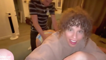 Stepmom Gives Stepson First Public Bathroom Fuck