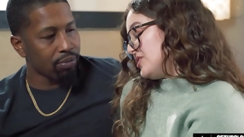 UP CLOSE - Stunning Leana Lovings Absolutely Wants Isiah Maxwell's Huge Dick Inside Her! CUM ON  ASS