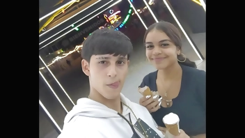 BLOG EN ESPANOL - salgo de paseo con mi NOVIA MORENA DE GRAN CULO - sopresa al final del blog - novios calientes