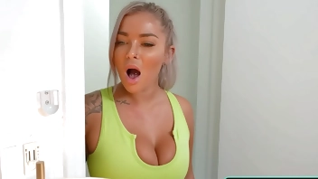 My stepsis wants to see my 8 inch dick