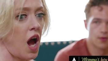 MOMMY'S BOY - MILF Dee Williams' Stepson Discovered Her Dirty Secret & Tried It On Her! ANAL GAPING